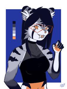Tiger halfbody adoptable