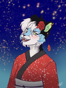 Kimono Keiko flat halfbody